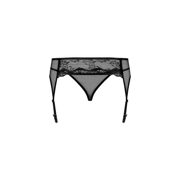 Charms Porte-jarretelles et String - Noir